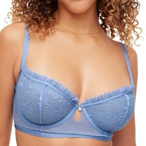 NWT Adore Me Blue Lace Bras Intimates Collection